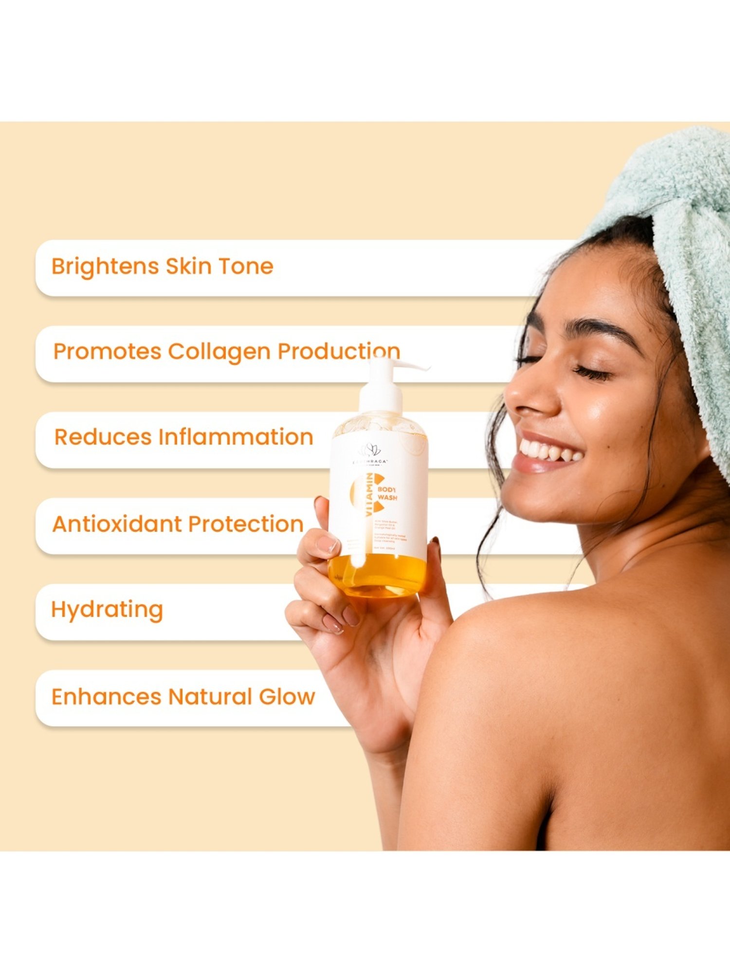 Earthraga Vitamin C Body Wash - 200 ml