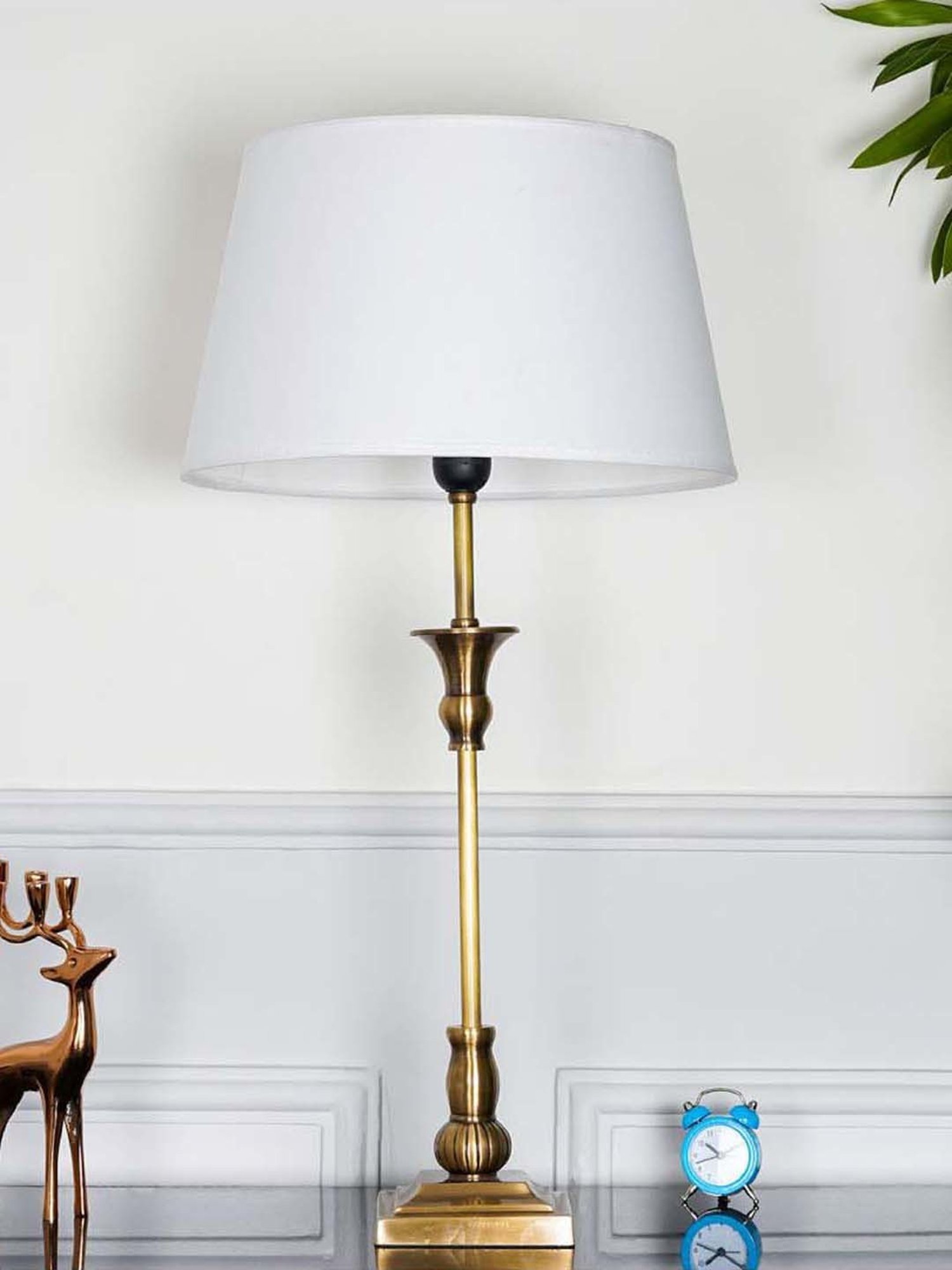 DecorativeRay Red PVC Study Table Lamp - Set of 1