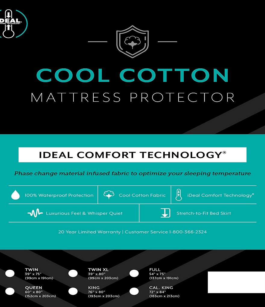 Sensorpedic Cool Cotton Waterproof Mattress Protector
