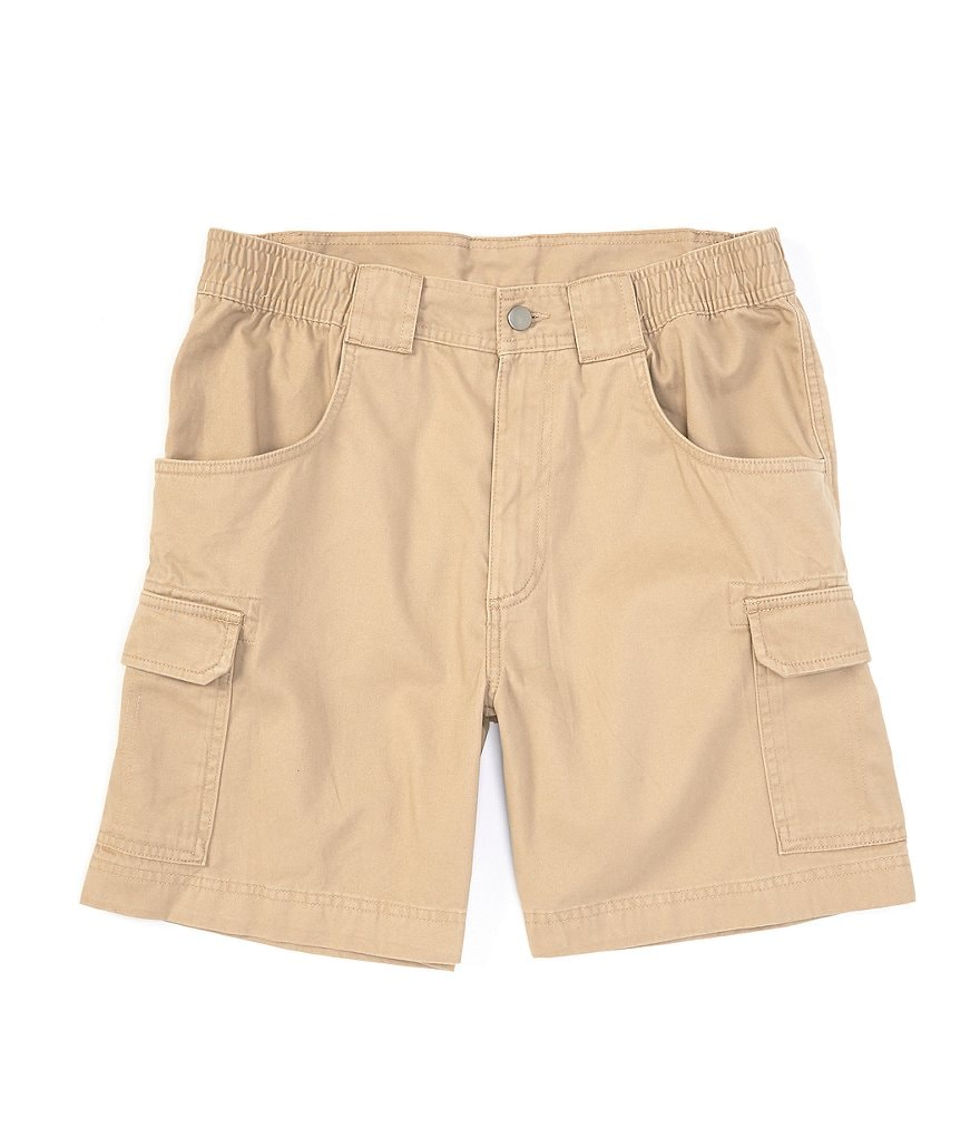 Roundtree & Yorke Big and Tall Performance 9#double; and 11#double; Inseam Flat Front Herringbone Print Shorts