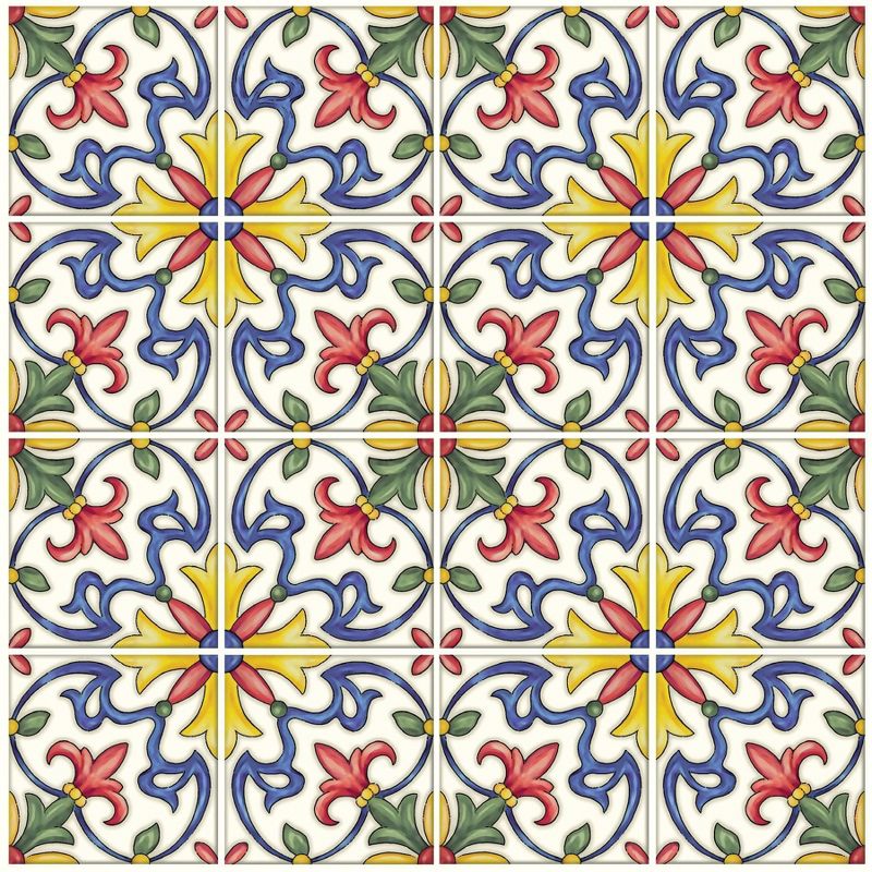 Brewster Tuscan Tile Peel & Stick Wallpaper Backsplash Tiles