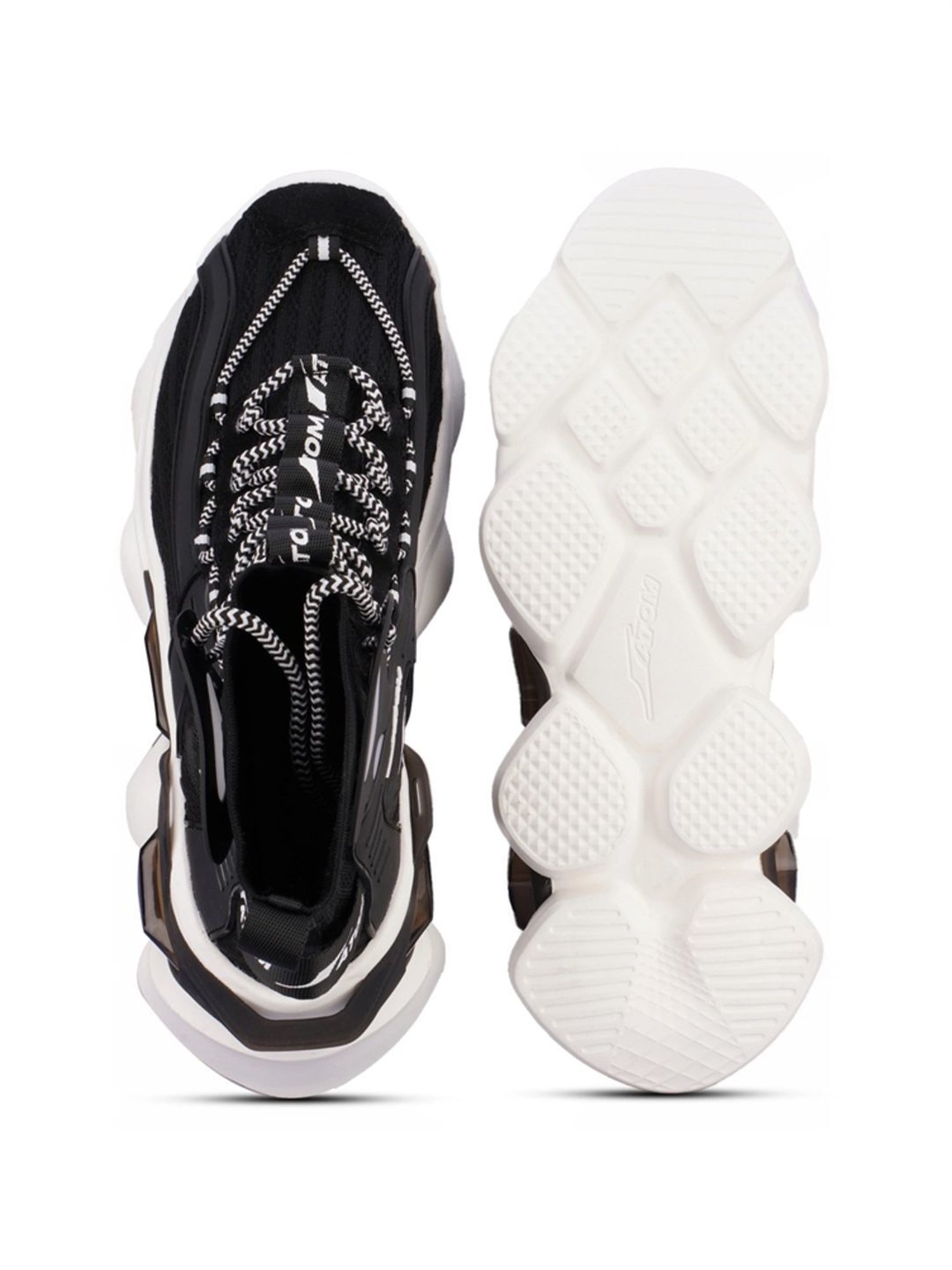 Atom Men's Gansta1 Black Running Shoes