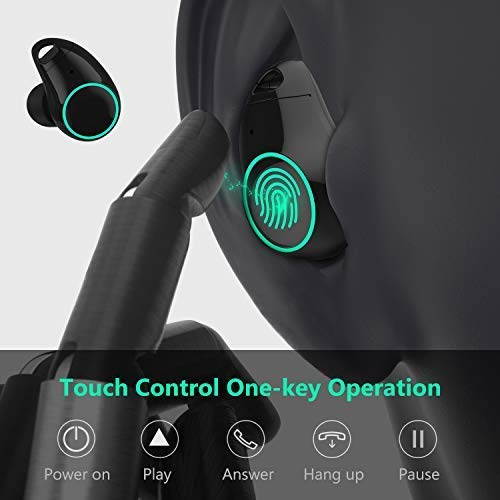 Arbily Wireless Bluetooth Earbuds, Bluetooth Earphones with Mic, Sport HD Stereo IPX6 Waterproof Air Bud Wireless Noise Canceling Workout Sports Earbuds