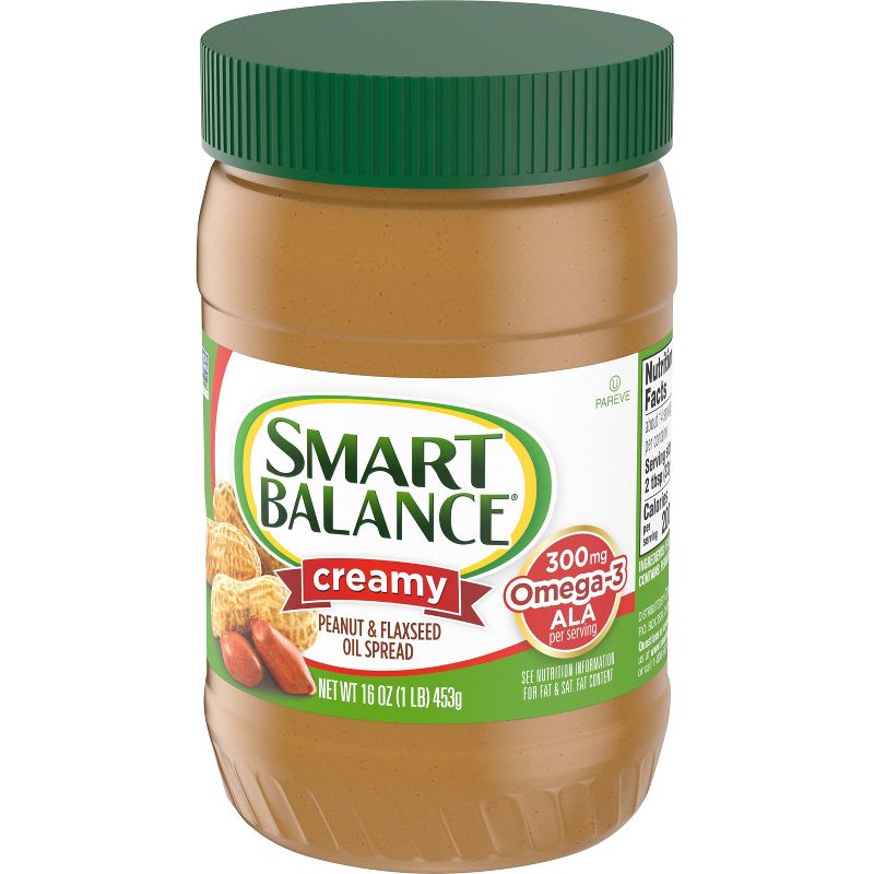 Smart Balance All Natural Rich Roast Creamy Peanut Butter - 16oz