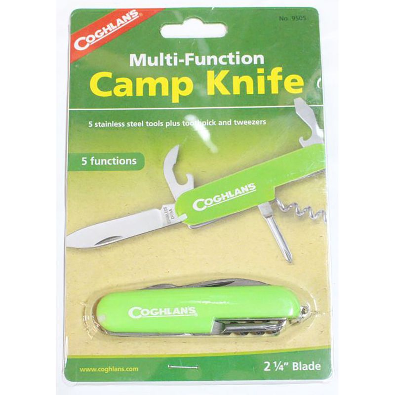 Coghlan's Multi-Function Camp Knife, 7 Functions, Army Camping Swiss Style
