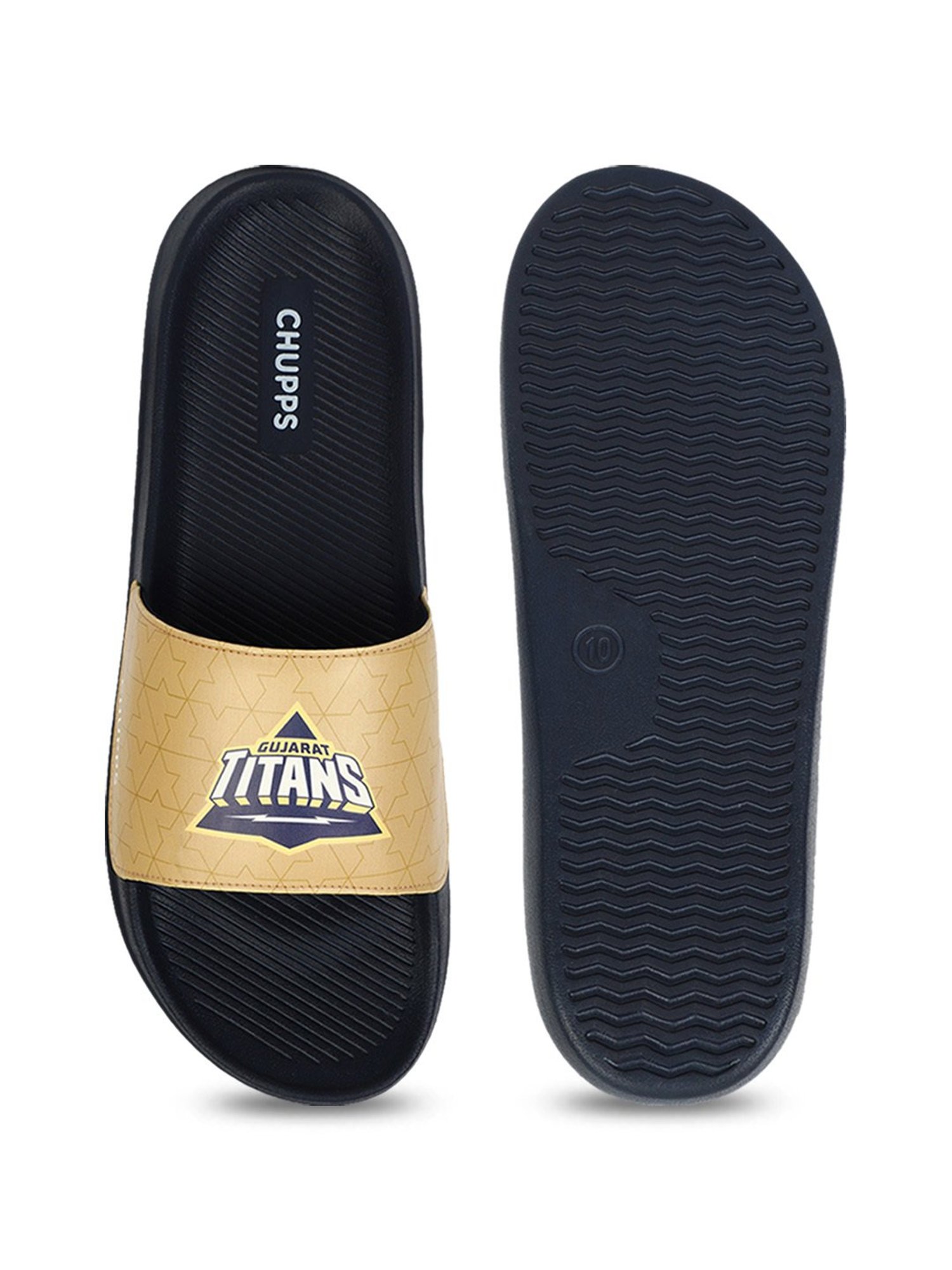 Chupps Men's Gujarat Titans Beige Slides