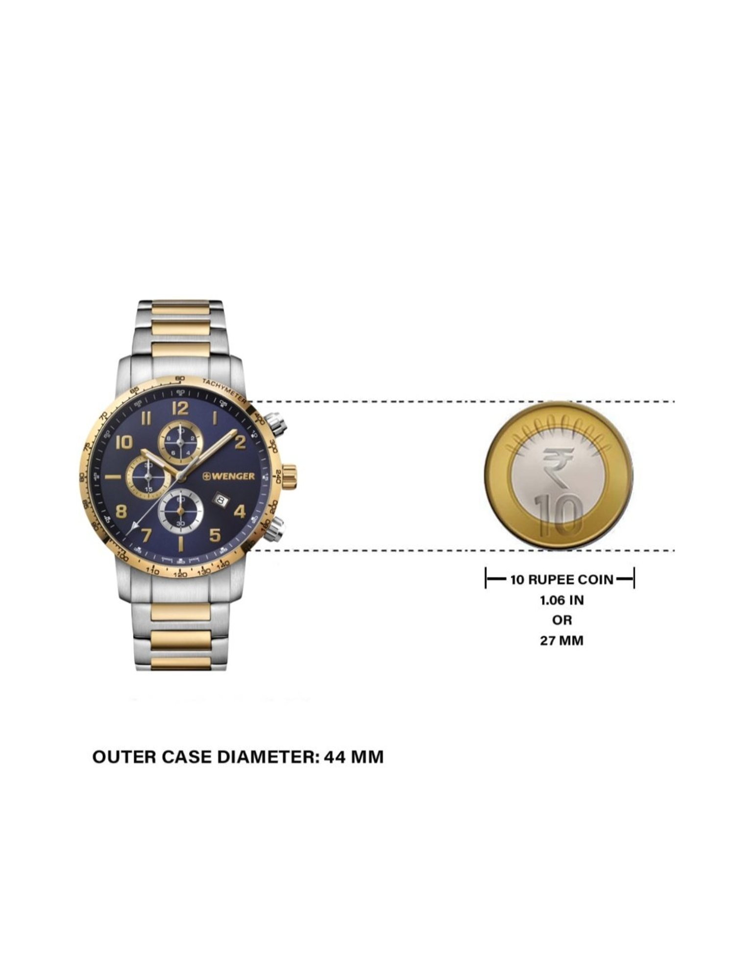 Wenger Swiss Made 01.1543.112 Attitude Chrono Analog Watch for Men