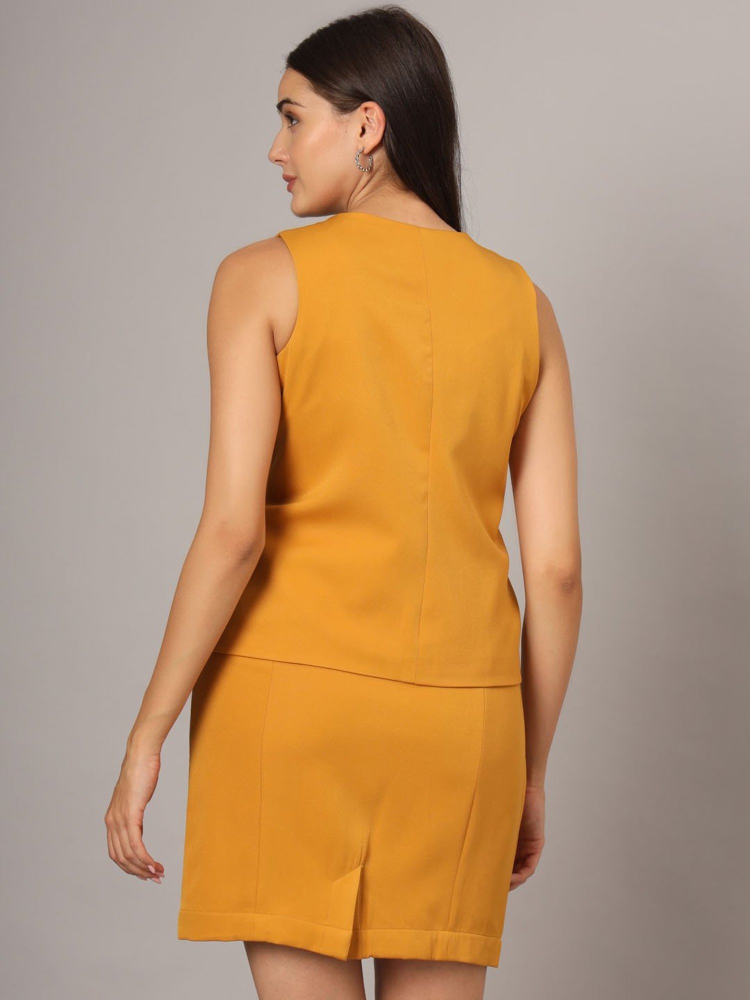 BRINNS Mustard Waistcoat With Skirt