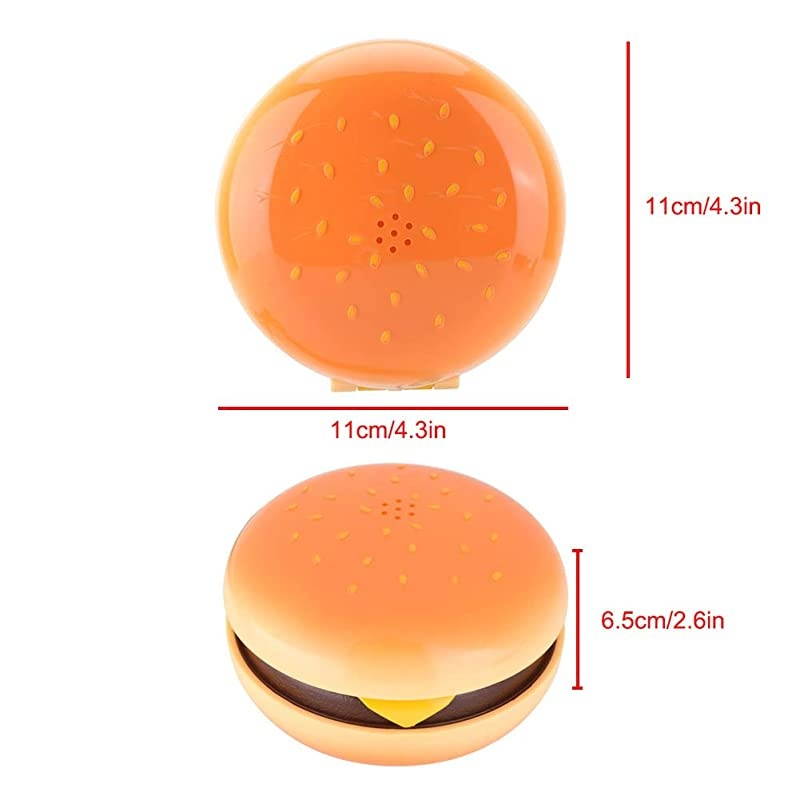Wired Landline Phone Novelty Emulational Lovely Cute Hamburger Telephone Creative Desktop Phone Corded Phone for Home Office Deco with Flash redial and VoiceFrequency Dialing Function Funny