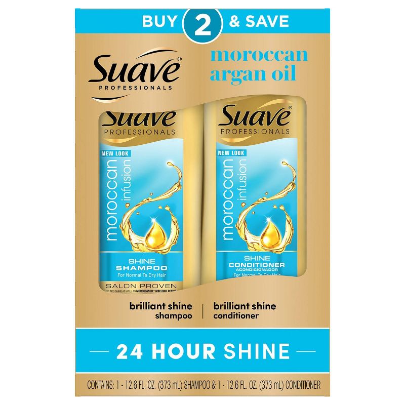 Suave Professionals Moroccan Infusion Shampoo & Conditioner - 25.2 fl oz