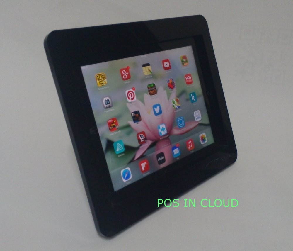 iPad 2/3/4 Clear VESA Mount Enclosure for POS, Kiosk, Store Display compatible w Square, PayPal Here, Amazon register, ID Tech Shuttle CC Reader