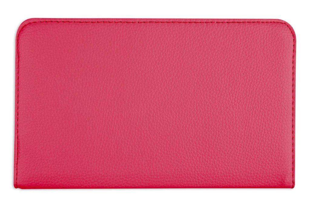Hellfire Trading PU Leather Case 360 Rotating for Samsung Galaxy Tab 4 T330 8" - Hot Pink
