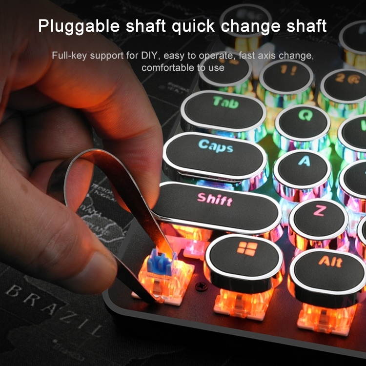 Mini i10 2.4G Air Mouse Wireless Keyboard with Touchpad Black