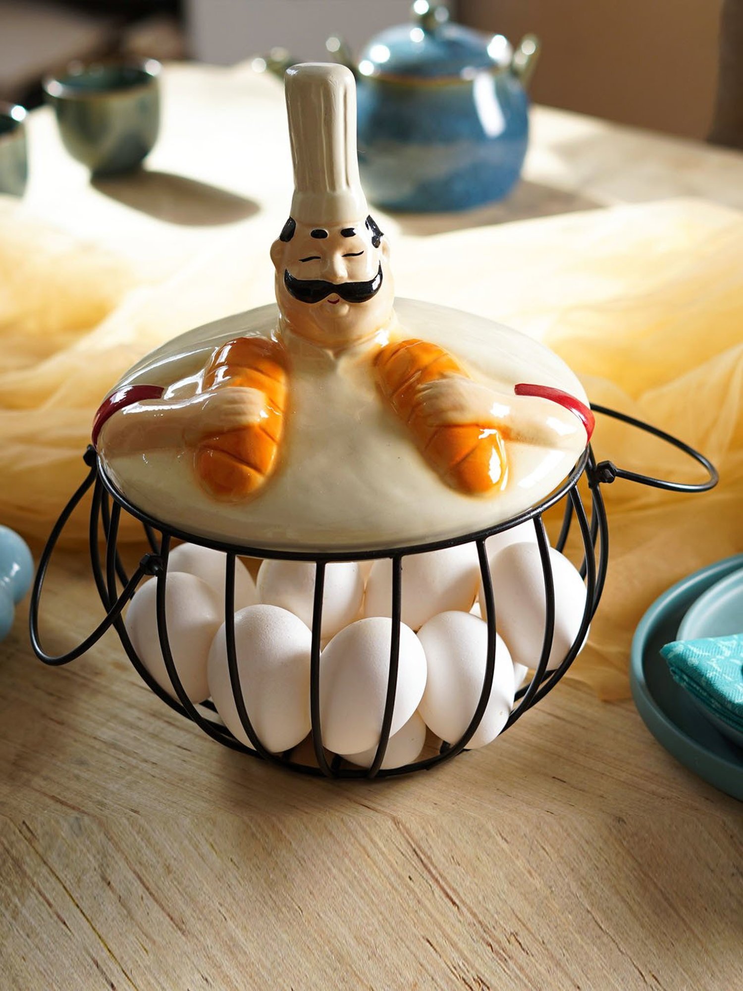 VarEesha Brown & Black Bamboo Multi-Purpose Basket - Set of 1