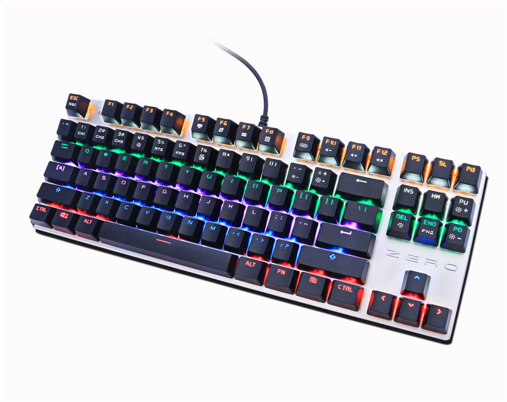 Glorious Modular Mechanical Gaming Keyboard (GMMK)- Barebone Edition (DIY Assembly Required) (Full Size, Black) + Glorious Black Aura Keycaps (Bundle)