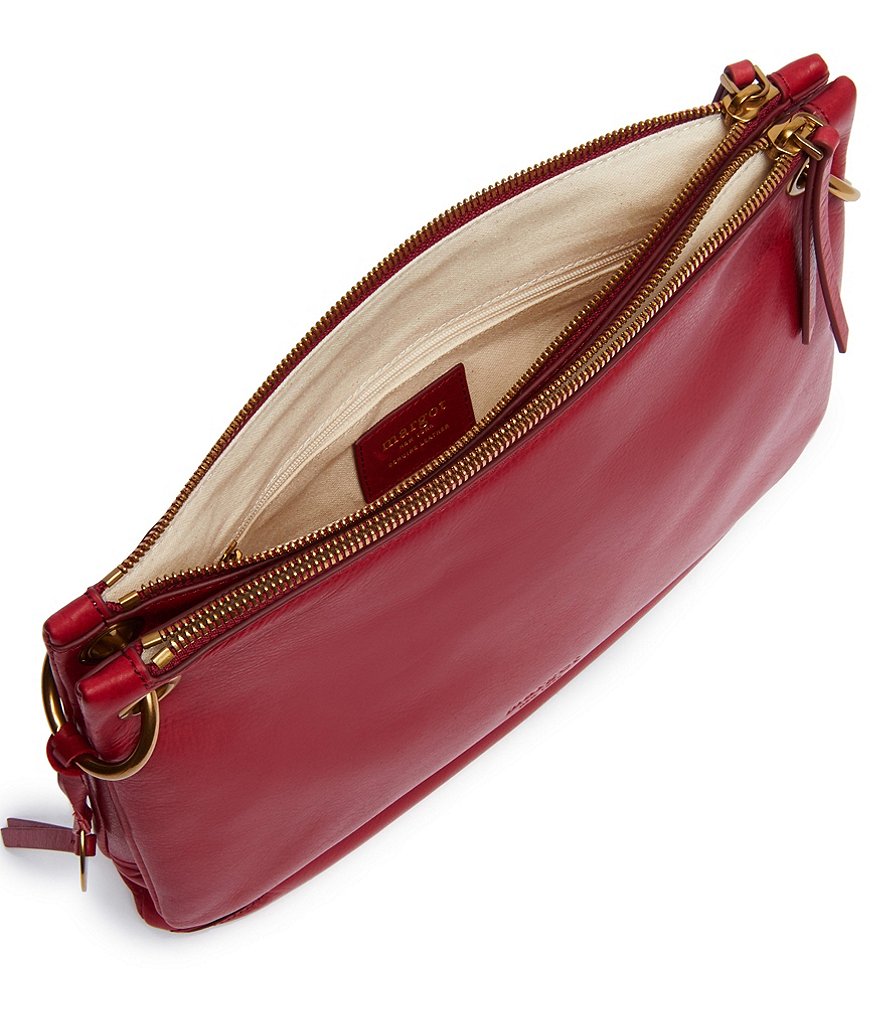 Margot Kiera Double Zip Leather Crossbody Bag