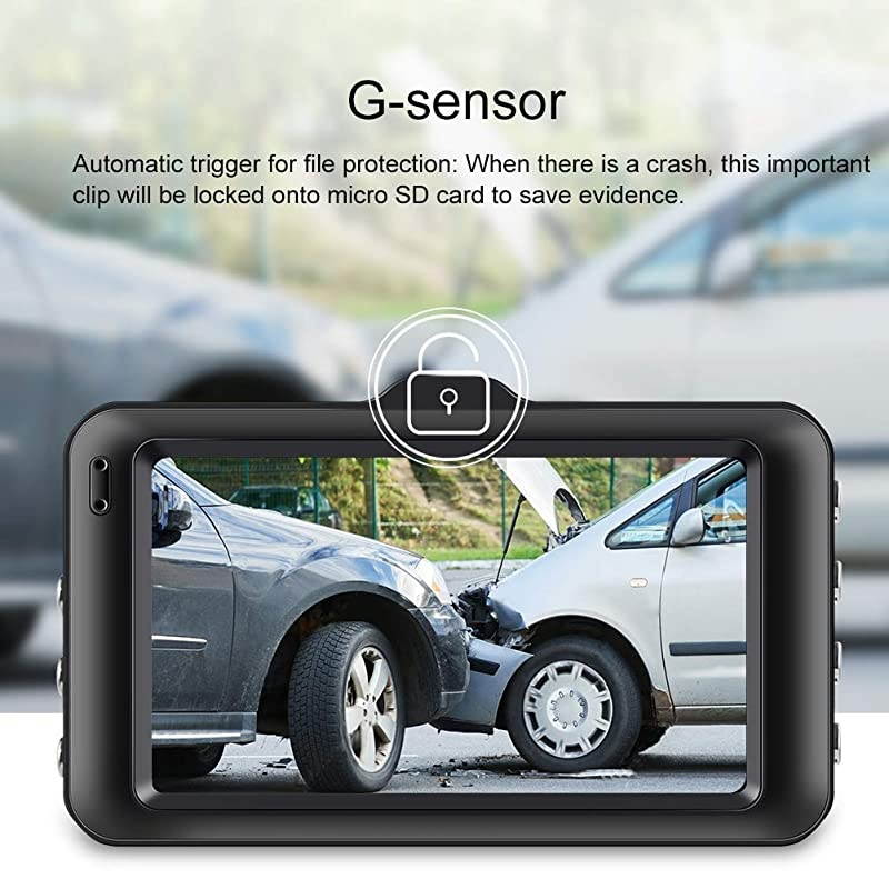 Cam2020 Upgraded Version1080P FHD Car DVR 3 Inch Driving Recorder board Camera with 170 Degree Wide Angle WDR GSensor Loop Recording