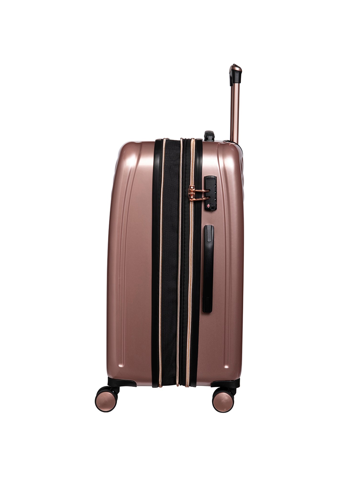 it luggage Fashionista Glossy Rose Gold Combo-28-20 inches Expandable Hardsided Trolley with TSA