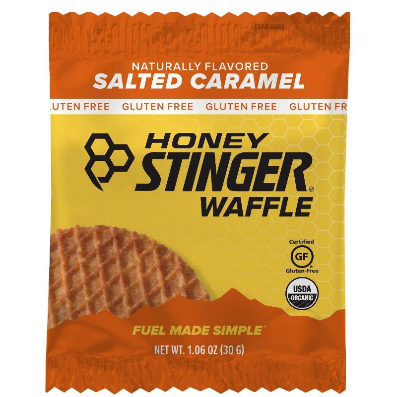 Honey Stinger Gluten Free Salted Carmel Waffle Nutrition Bars