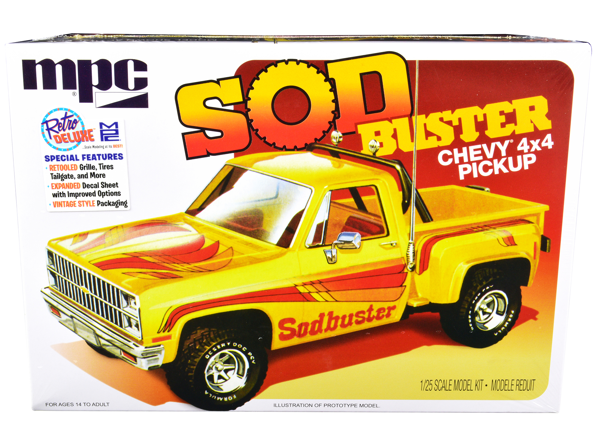 Level 4 Model Kit 1978 Chevrolet Blazer Pickup Truck "Pulled Pork Pulldozer" 1/24 Scale Model by Revell