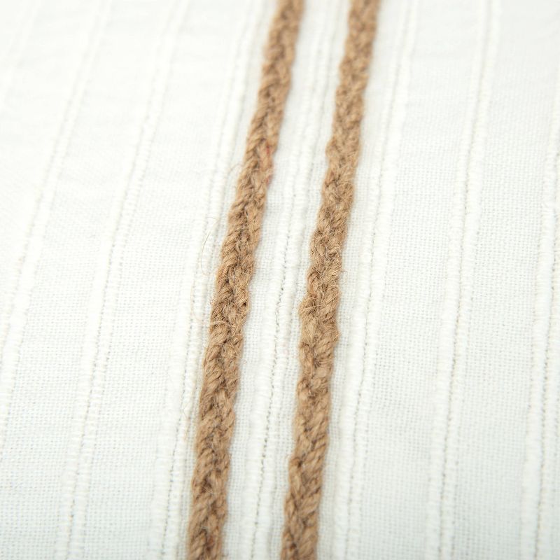 20"x20" Striped Polyester Filled Pillow Tan - Donny Osmond Home