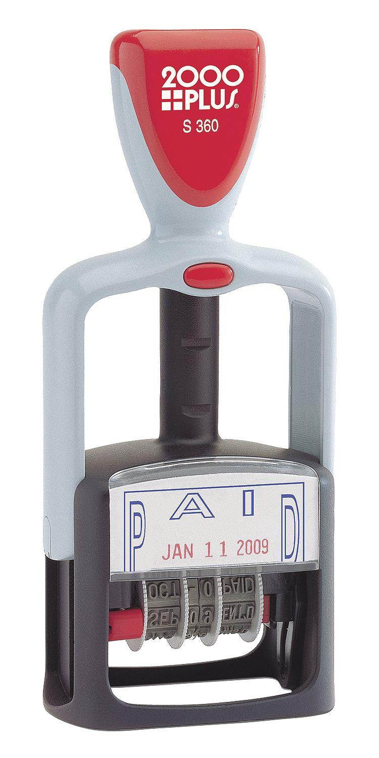 2000PLUS 038862 Message Date Stamp,4 Bands, Paid