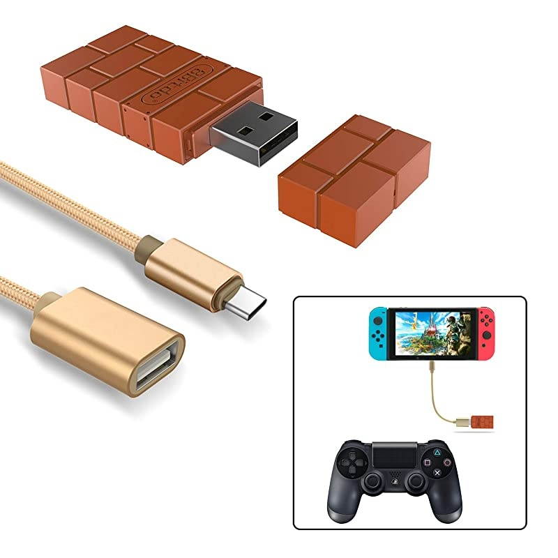 Controller Adapter for Nintendo Switch,Windows,Mac & Raspberry Pi with a OTG Cable