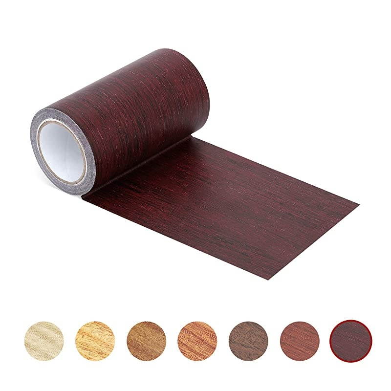 Tape Patch 24 x 15 Wood Textured Adhesive for Door Floor Table and Chair BlackPurple