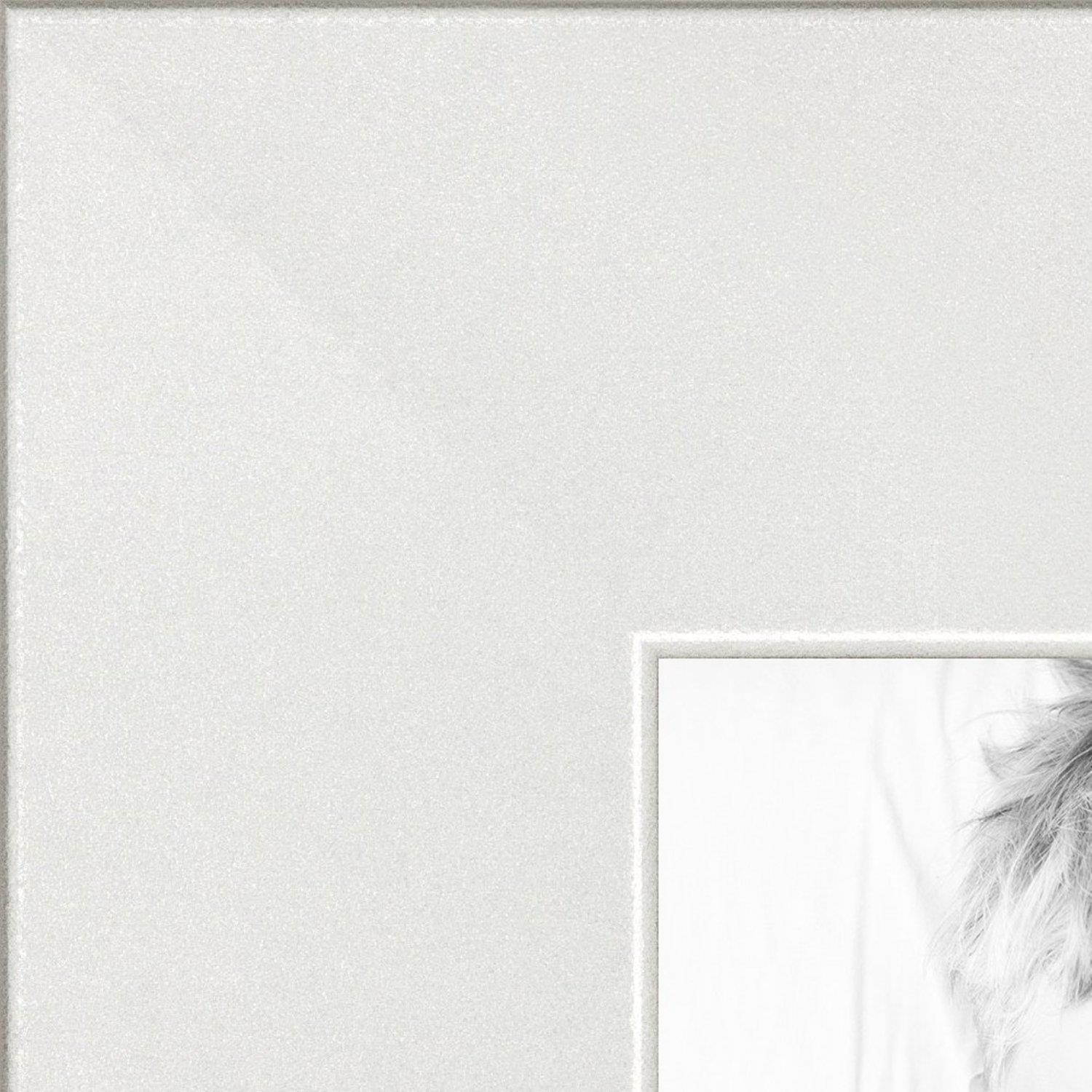 PinPix custom printed pin cork bulletin board made from canvas, Delicate Floral Design 24 x 16 Inches (Completed Size) and framed in Satin White Frame (PinPix-178)