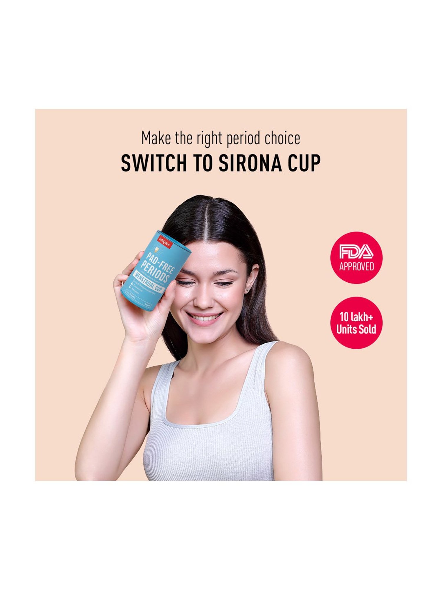 Namyaa Ultra Soft Medium Reusable Menstrual Cup - 50 gm