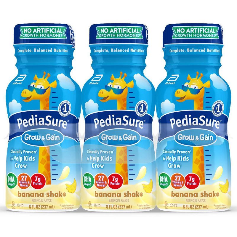 PediaSure Grow  Gain Kids Nutritional Banana Shake - 6pk/48 fl oz