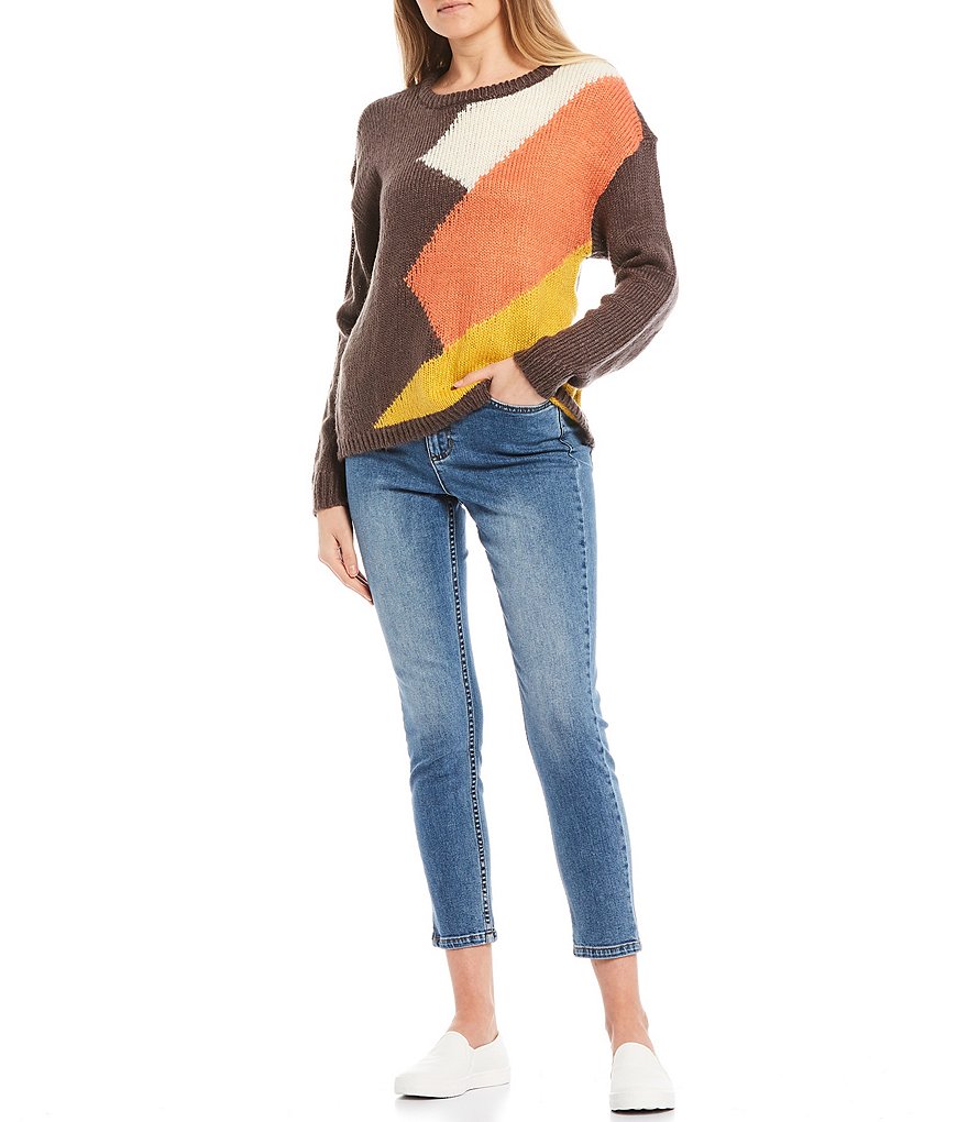 O'Neill Long-Sleeve Perrie Color-Block Pullover Sweater