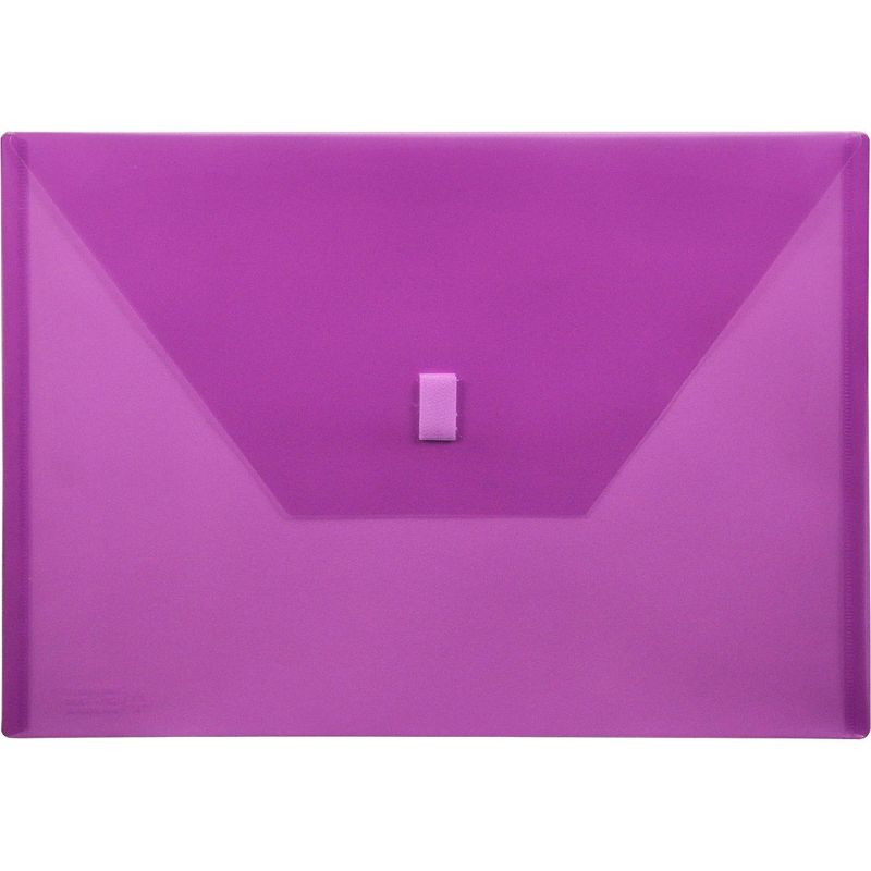 Lion Office Products Poly Envelope Side Opening Hook/Loop 13"x9-3/8" Purple 22080PR