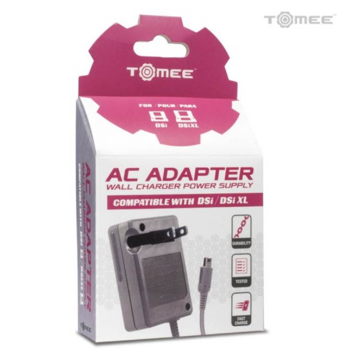 AC Adapter for New 3DS/ New 3DS XL/ 2DS/ 3DS XL/ 3DS/ DSi XL/ DSi - Tomee