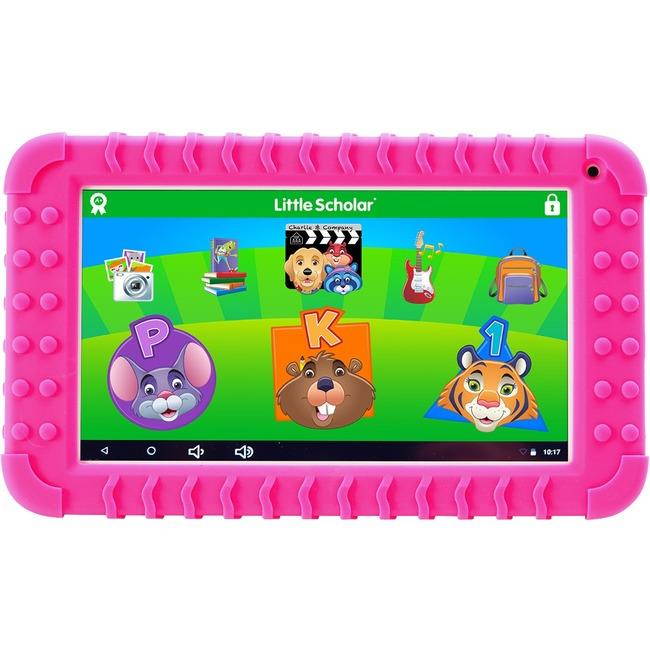 School Zone Little Scholar Mini 7" Tablet with Pink Bumper - Pink - 16 GB - Wireless LAN