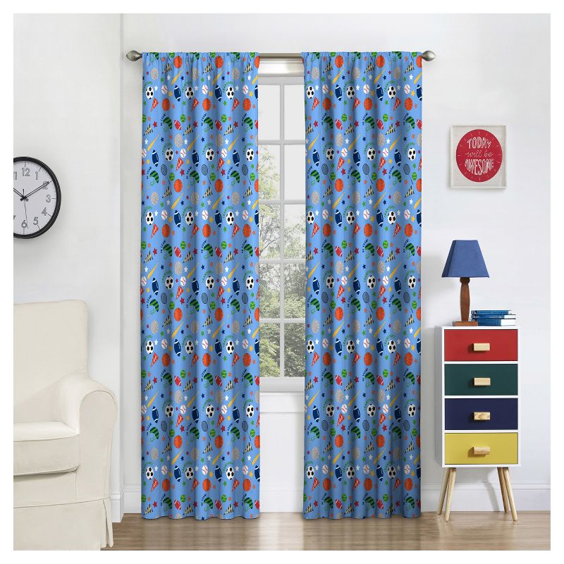 Crayola Pointillist Pansy Curtain Panel