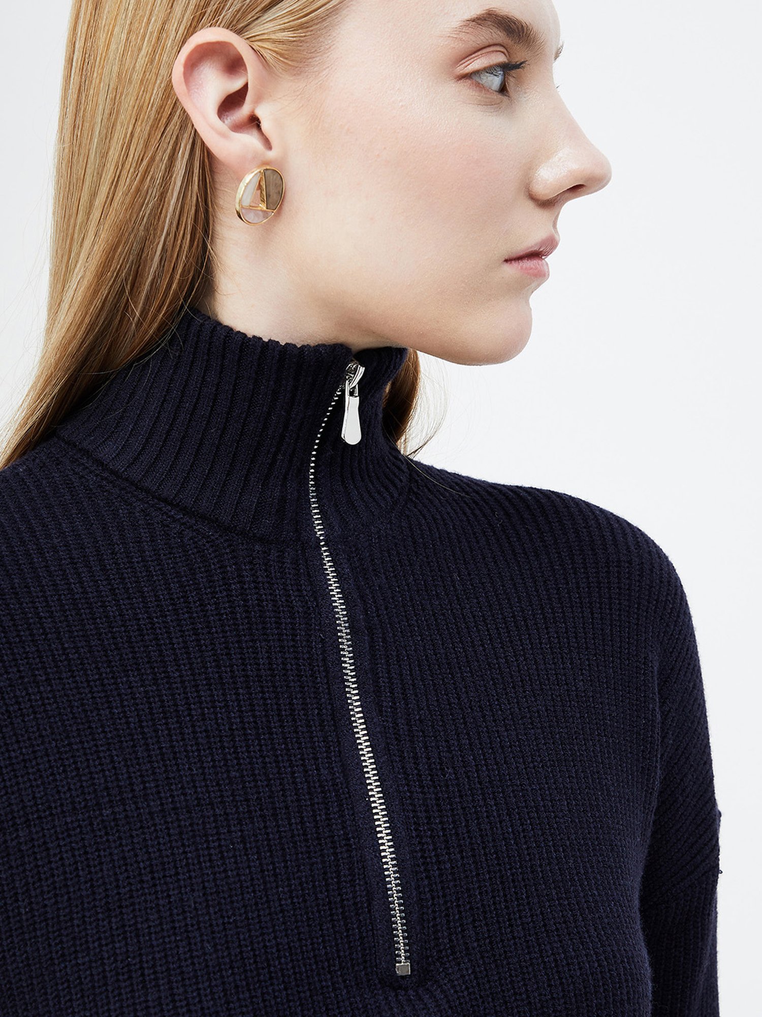 Code by Lifestyle Navy Regular Fit Pullover