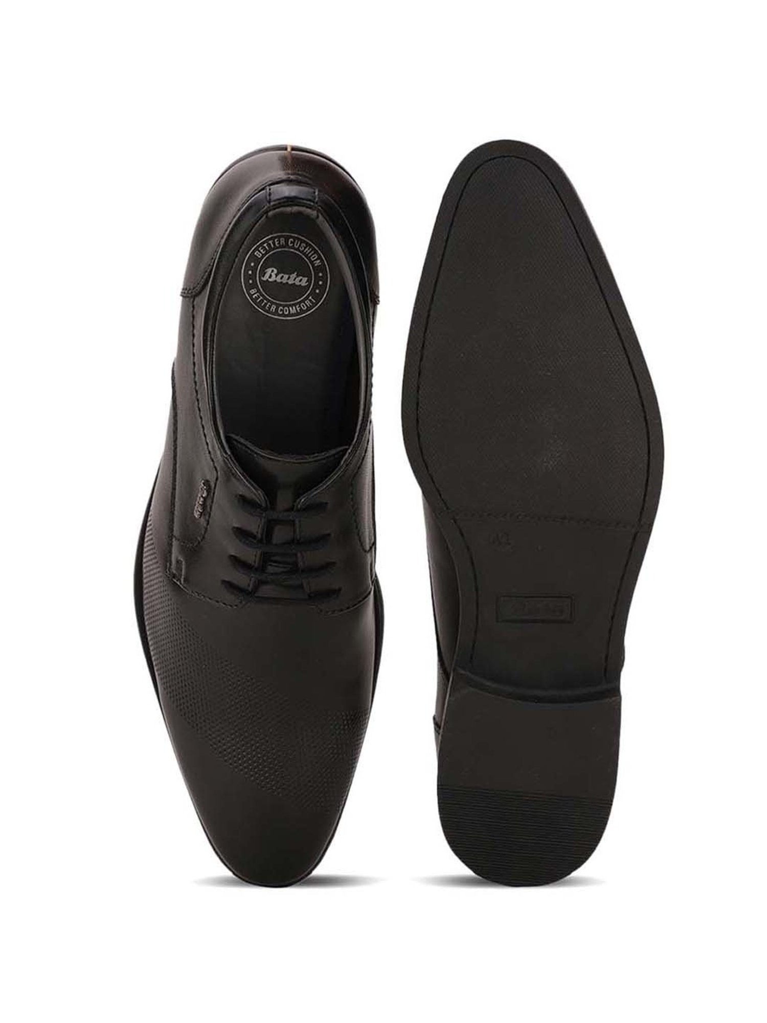 Bata Men's Black Derby Shoes