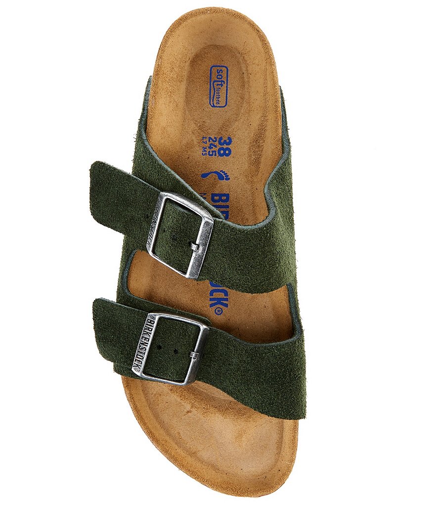 Birkenstock Women's Arizona Suede Dual Adjustable Buckle Strap Sandals