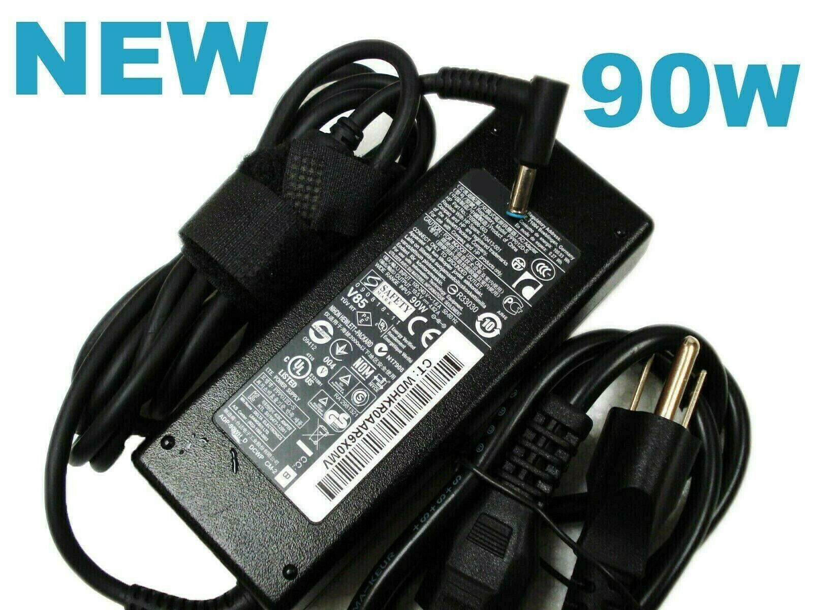 HP 90W AC Adapter Laptop Charger for HP Envy Touchsmart Sleekbook 15 17 M6 M7 Series; HP Pavilion 11 14 15 17, HP Stream 11 13 14, HP Elitebook Folio 1040, HP Spectre X360 13 15 Power Supply Cord