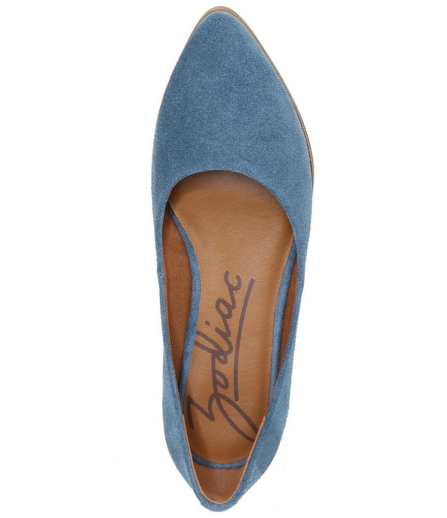 Zodiac Hill Suede Pointed Toe Flats