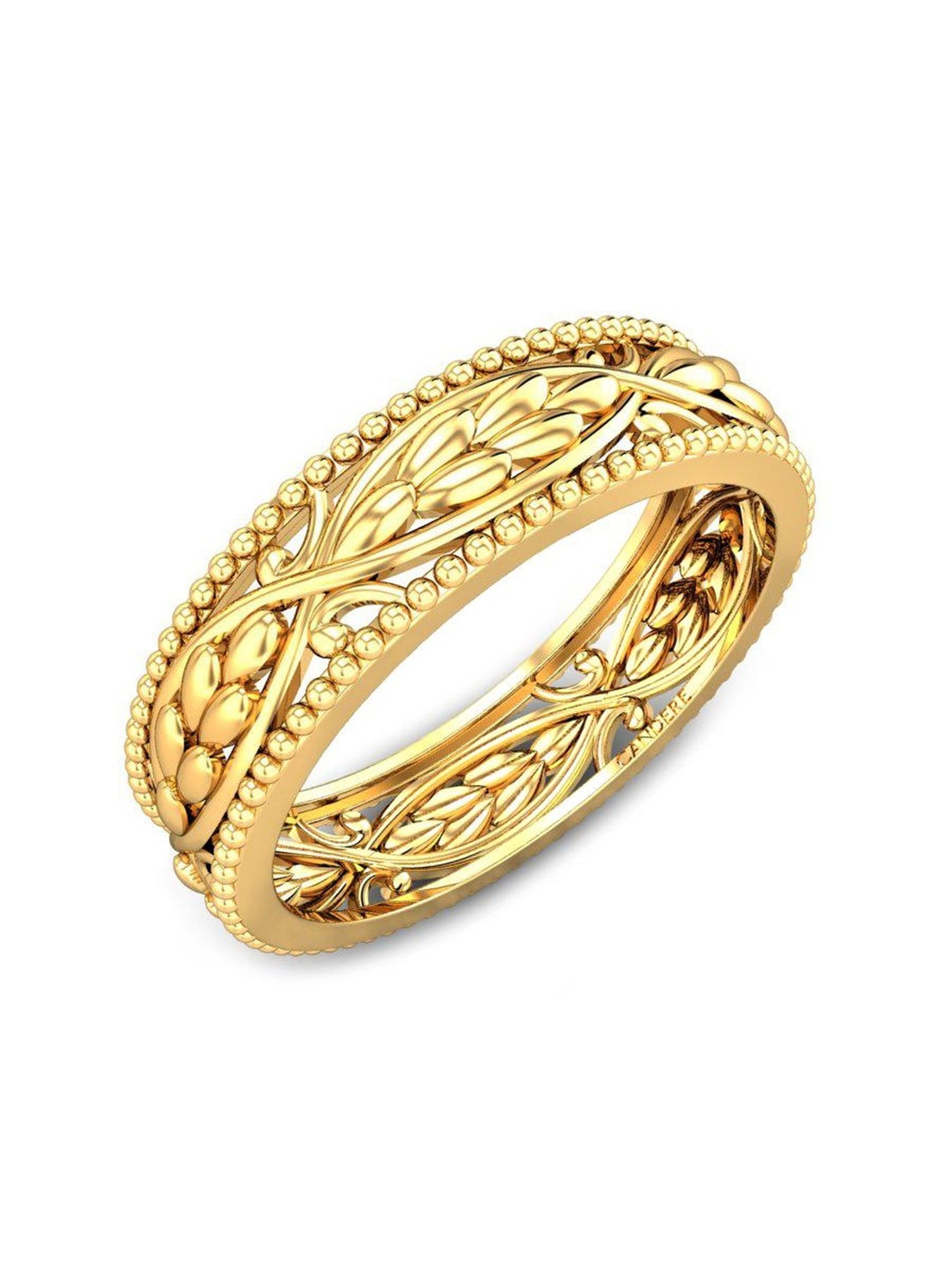 Candere by Kalyan Jewellers 18K Yellow Gold BIS Hallmark Ring for Women