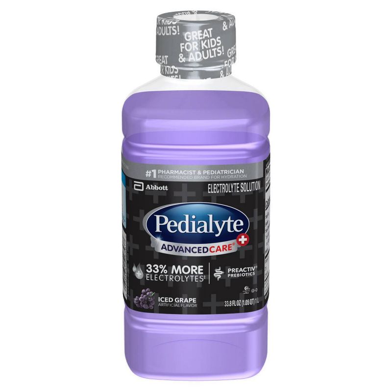Pedialyte AdvancedCare Plus Electrolyte Solution - Iced Grape - 33.8 fl oz