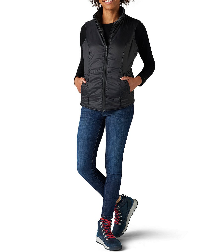 SmartWool Anchor Line Reversible Stand Collar Sherpa Vest