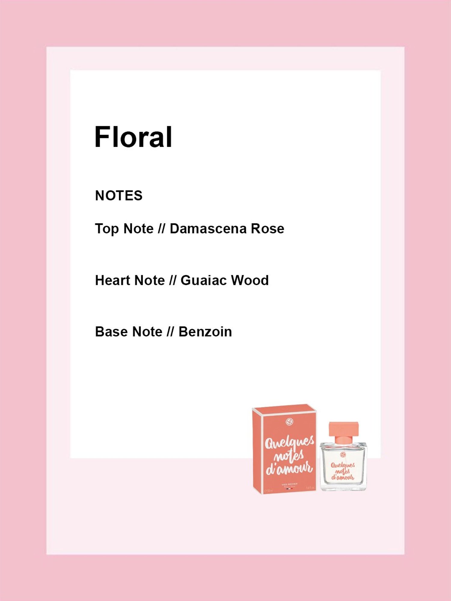 Yves Rocher Quelques Notes D Amour Eau de Parfum - 50 ml