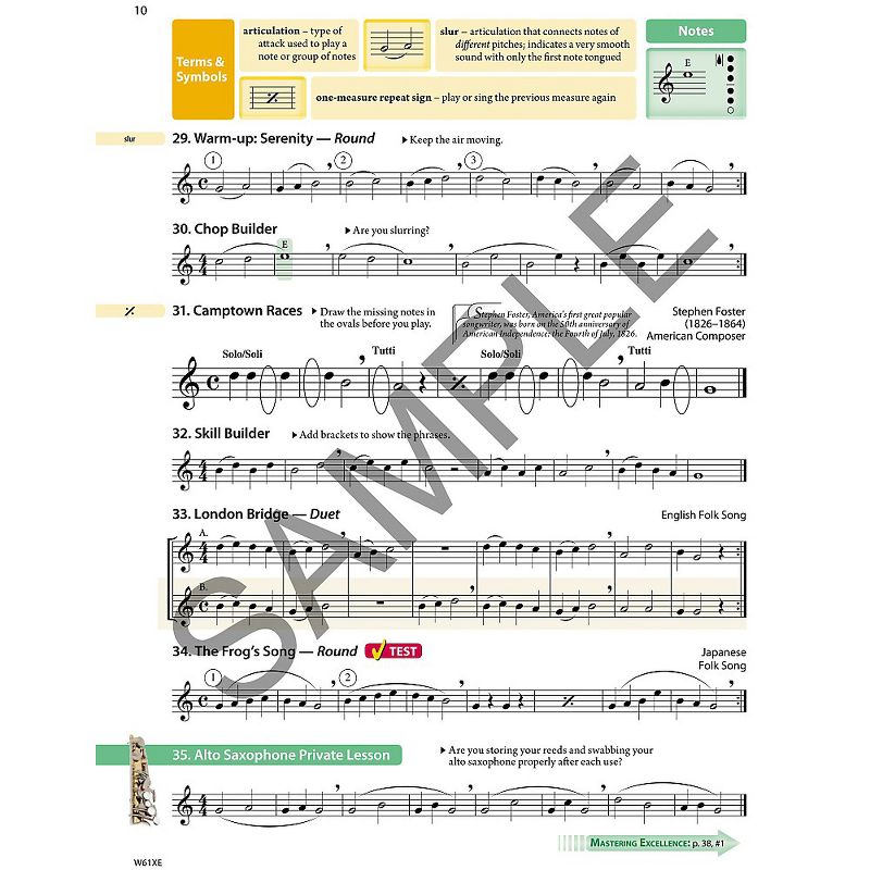 KJOS Tradition Of Excellence Book 1 for Alto Sax