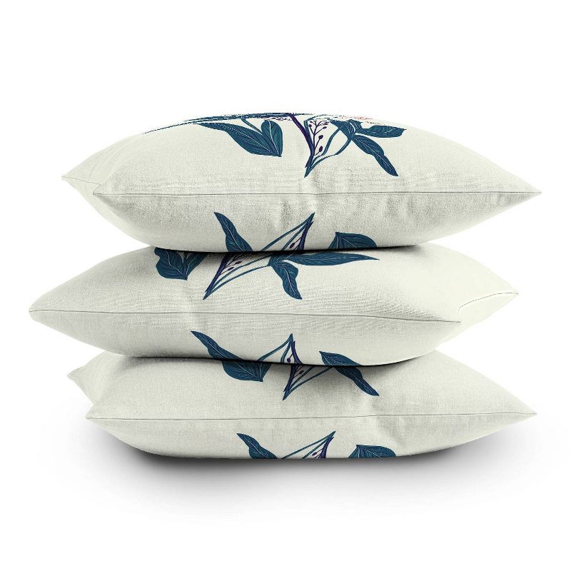 16"x16" Rosebud Studio Beautiful Walk Square Throw Pillow Off White - Deny Designs