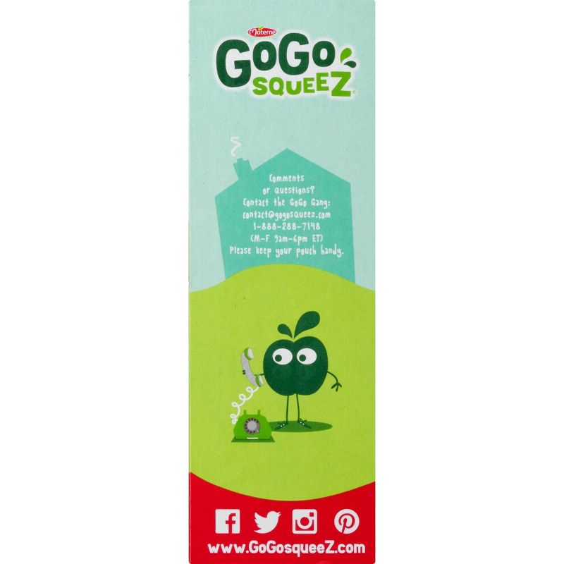 GoGo squeeZ Applesauce, Apple Strawberry - 3.2oz/4ct