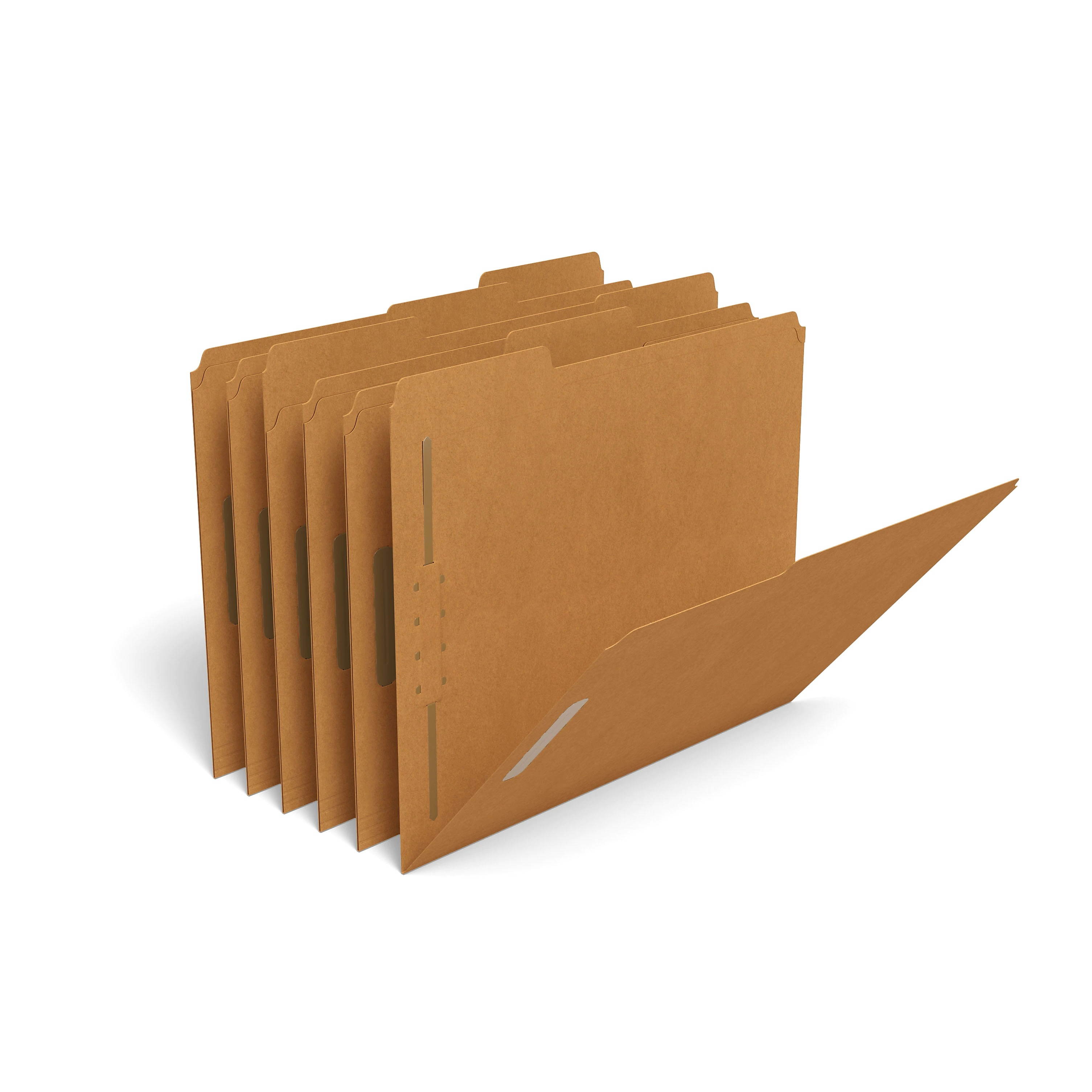 MyOfficeInnovations Reinforced Fastener Folders Letter Size Kraft 50/Box 831123
