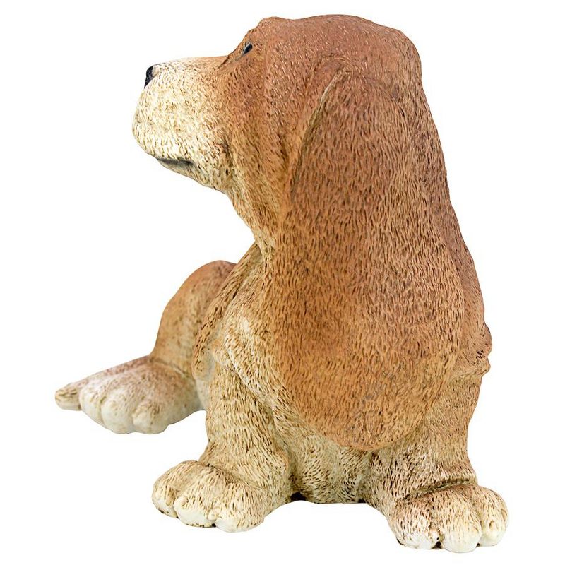 Design Toscano Brown Basset Puppy Dog Statue - Brown
